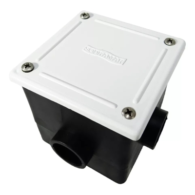 Caixa de Passagem Plástica Tampa ABS