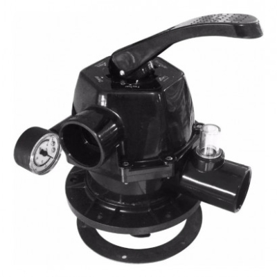 Válvula Bip. Parafusada c/ Manômetro F280X 1.1/2 ABS - Nautilus