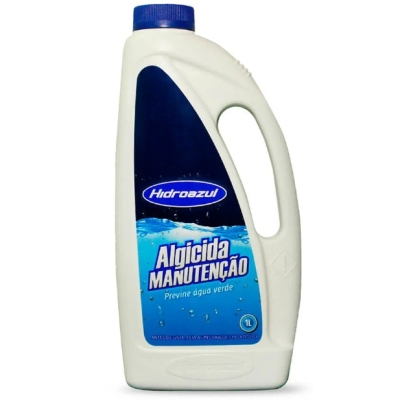 Algicida de Manutenção Hidroazul 1L - Previne Água Verde e Algas