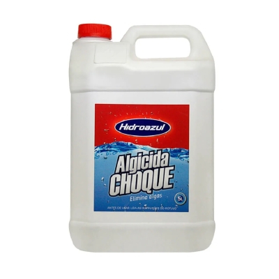 Algicida de Choque Hidroazul 5L - Elimina Água Verde e Algas