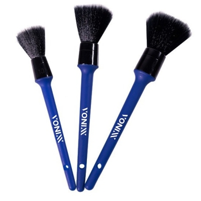 Kit com 3 Pincéis para Detalhamento Automotivo Ultra Macio Vonixx